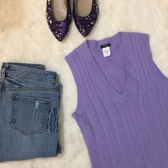lavender sweater vest